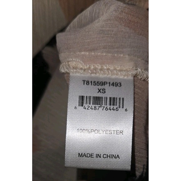 Y2K Sheer Babydoll Floral Ruffle Top Blouse Size XS Fairy Garden Whimsy - Picture 3 of 5